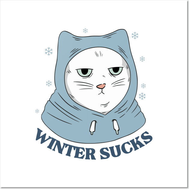 Winter Sucks Wall Art by Bruno Pires